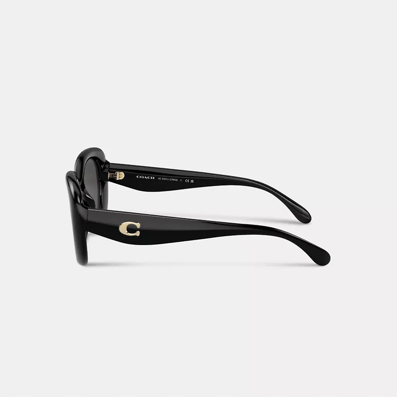 C Hardware Round Sunglasses