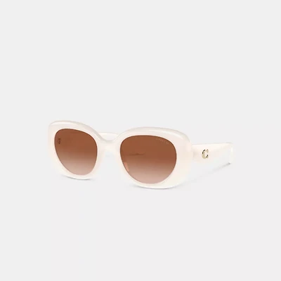 C Hardware Round Sunglasses
