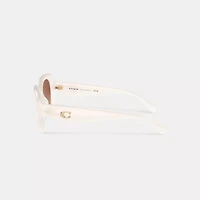 C Hardware Round Sunglasses