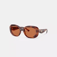 C Hardware Round Sunglasses