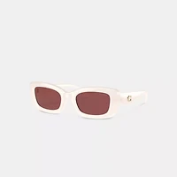 C Hardware Narrow Rectangle Sunglasses