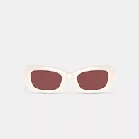 C Hardware Narrow Rectangle Sunglasses