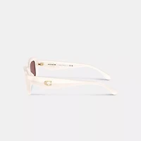 C Hardware Narrow Rectangle Sunglasses