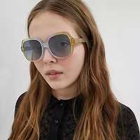 Signature Ombré Oversized Square Sunglasses