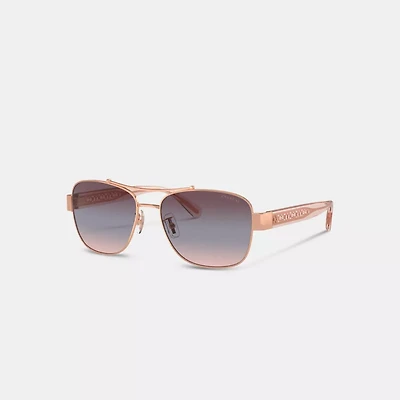 Signature Ombré Narrow Pilot Sunglasses