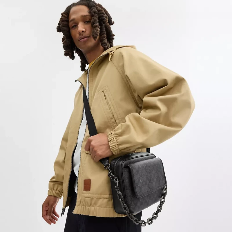 Charter Flap Crossbody Bag 24 In Signature Canvas