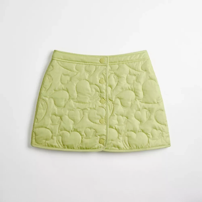 Coachtopia Loop Quilted Heart Mini Skirt