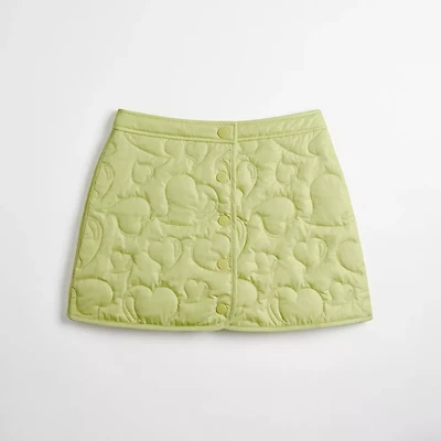Coachtopia Loop Quilted Heart Mini Skirt