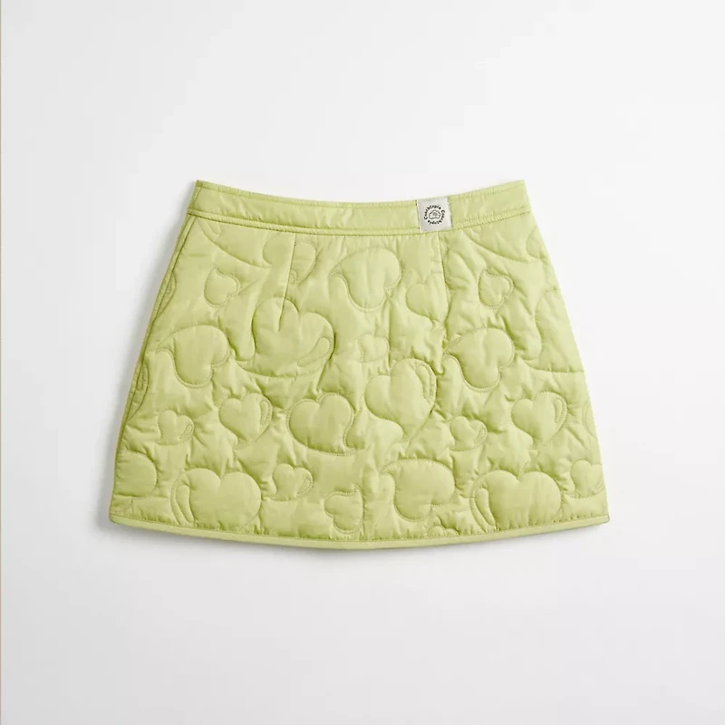 Coachtopia Loop Quilted Heart Mini Skirt