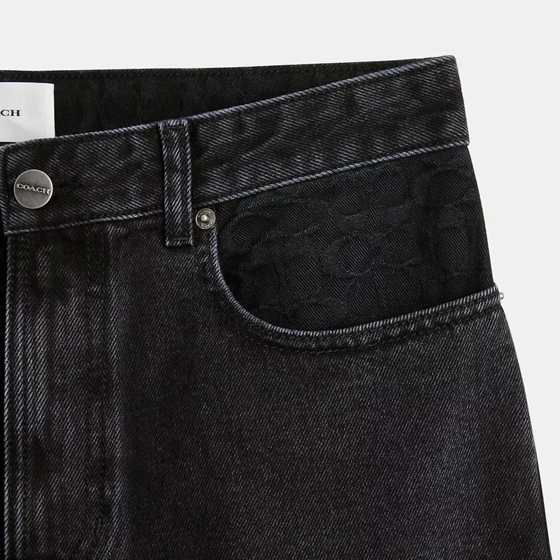 Black Taper Jeans Organic Cotton