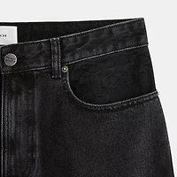 Black Taper Jeans Organic Cotton