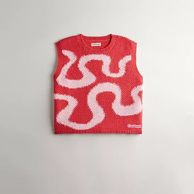 Coachtopia Cropped Crochet Tank Top