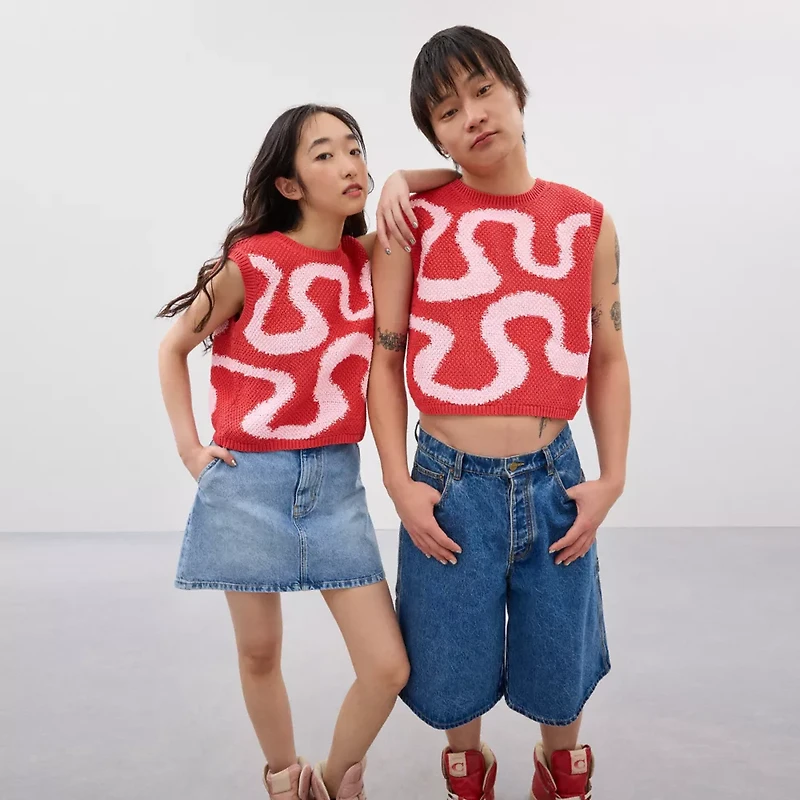 Coachtopia Cropped Crochet Tank Top