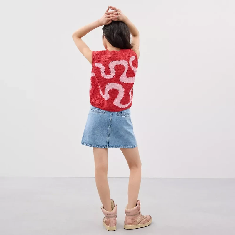 Coachtopia Cropped Crochet Tank Top