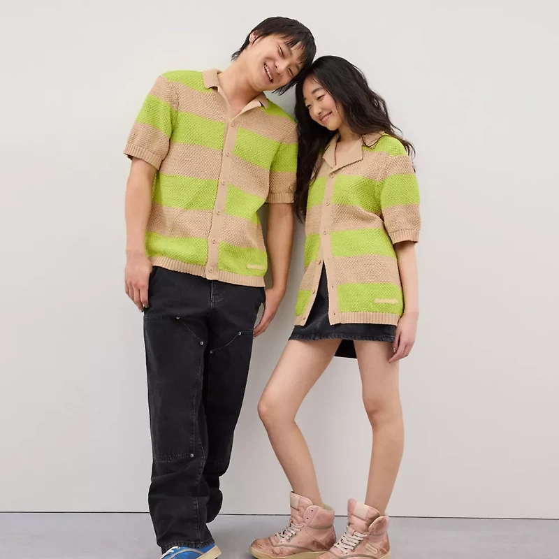 Coachtopia Crochet Button-Up Shirt