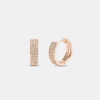 Pavé Huggie Earrings