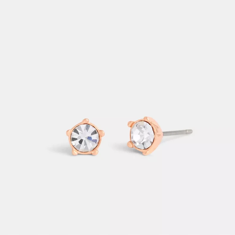 Halo Tea Rose Stud Earrings