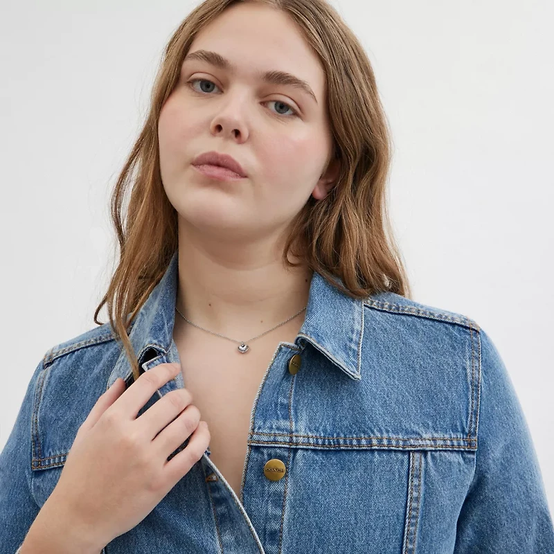 Halo Heart Pendant Necklace