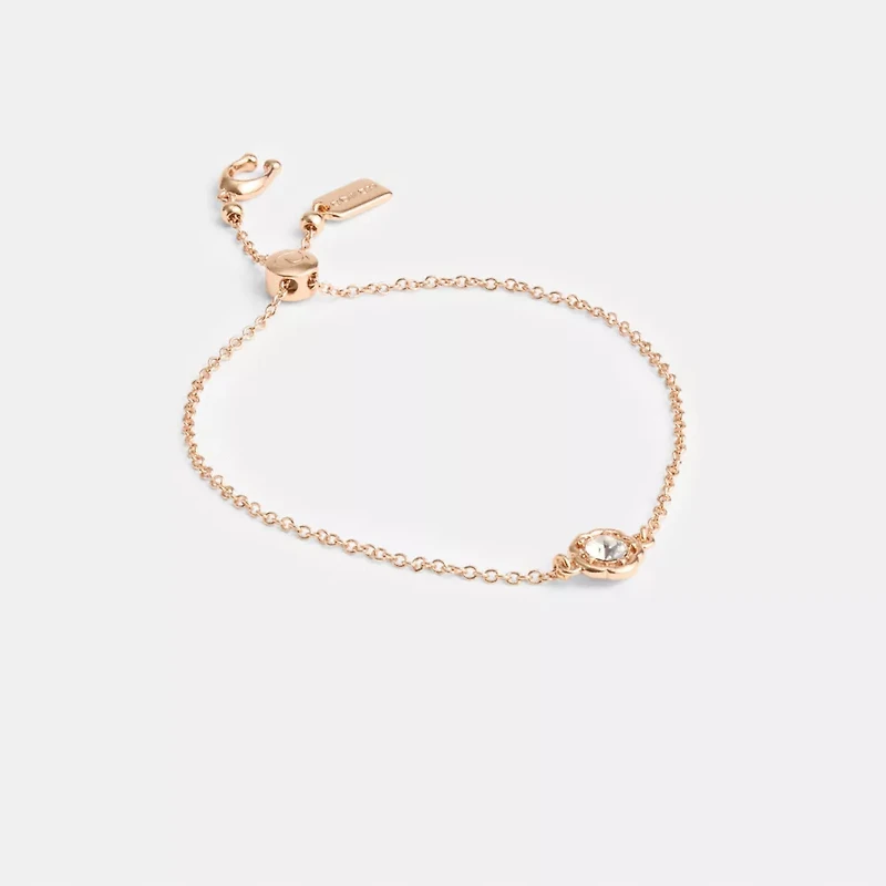 Halo Tea Rose Slider Bracelet