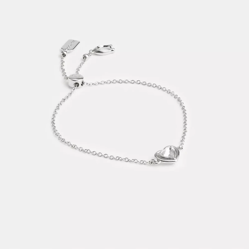 Halo Heart Slider Bracelet