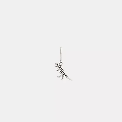 Sterling Silver Skeletal Rexy Huggie Earring