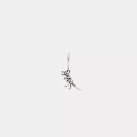 Sterling Silver Skeletal Rexy Huggie Earring