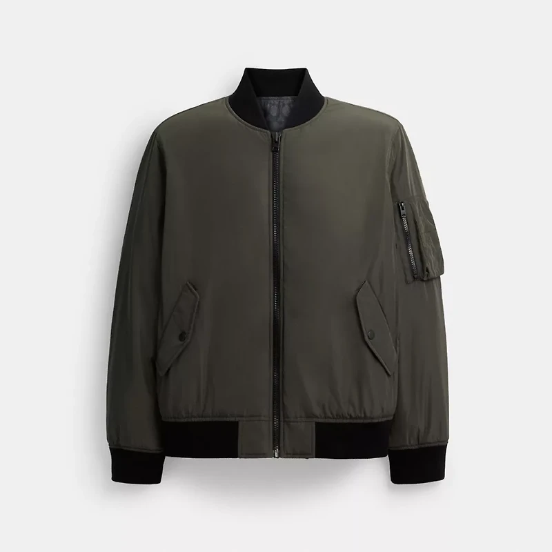 Reversible Bomber Jacket Recycled Polyester