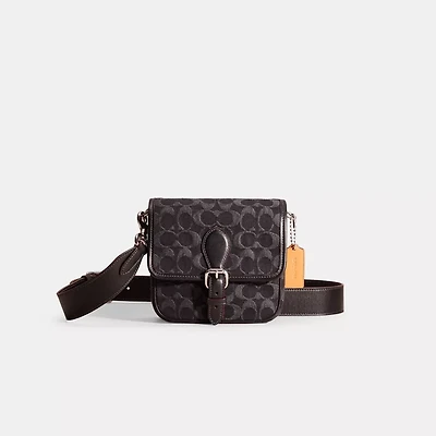 Restored Frankie Crossbody 18 In Signature Denim