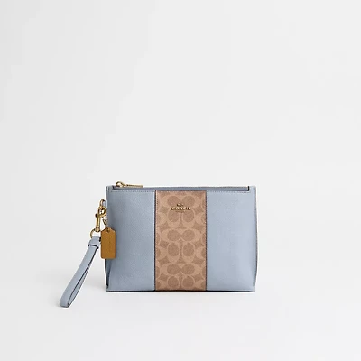 Restored Charlie Pouch In Blocked Signature Canvas