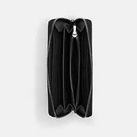 Long Zip Around Wallet In Signature Jacquard