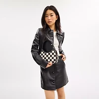 Ergo Bag In Checkerboard Upcrafted Leather