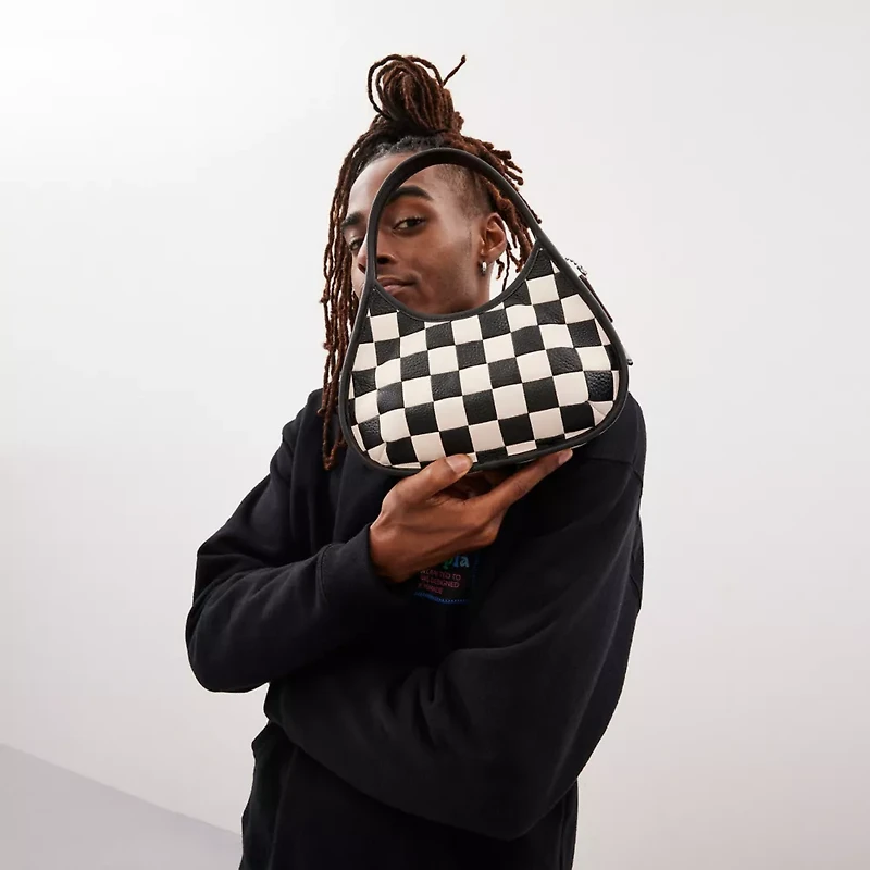 Ergo Bag In Checkerboard Upcrafted Leather