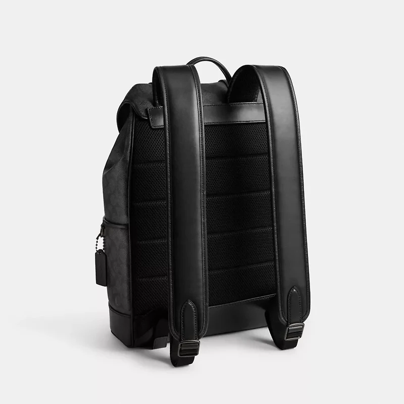 League Flap Backpack In Signature Canvas