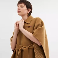 Double Face Wool Cape