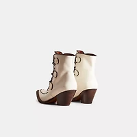 Restored Lace Up Chain Bootie