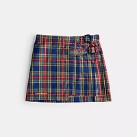 Coachtopia Loop Mini Skirt With Plaid Pattern