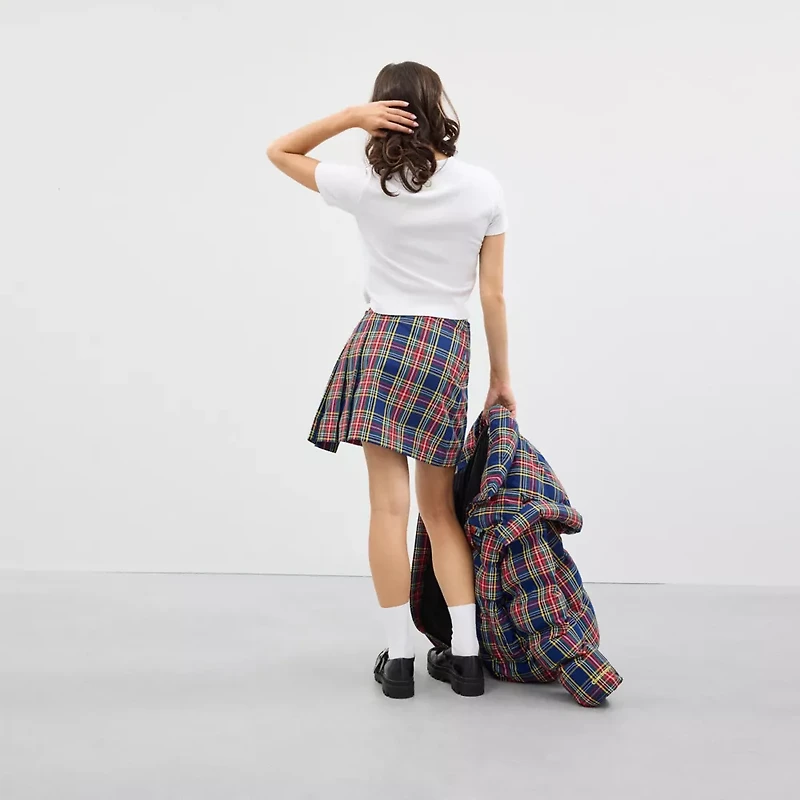 Coachtopia Loop Mini Skirt With Plaid Pattern