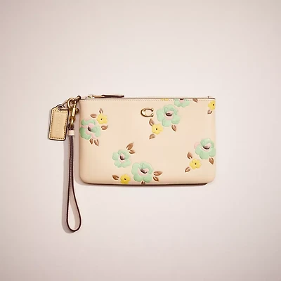 Restored Small Wristlet With Floral Print