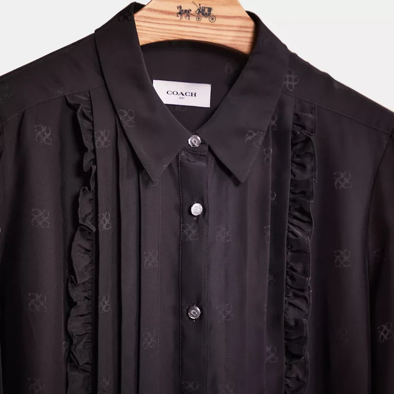 Restored Jacquard Bib Shirt