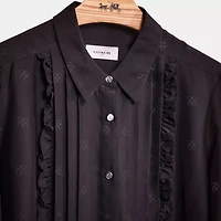 Restored Jacquard Bib Shirt