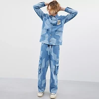 Cargo Pants With Wavy Wash