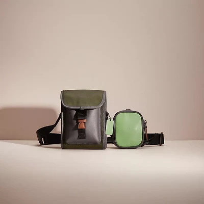 Restored Charter North/South Crossbody With Hybrid Pouch In Colorblock