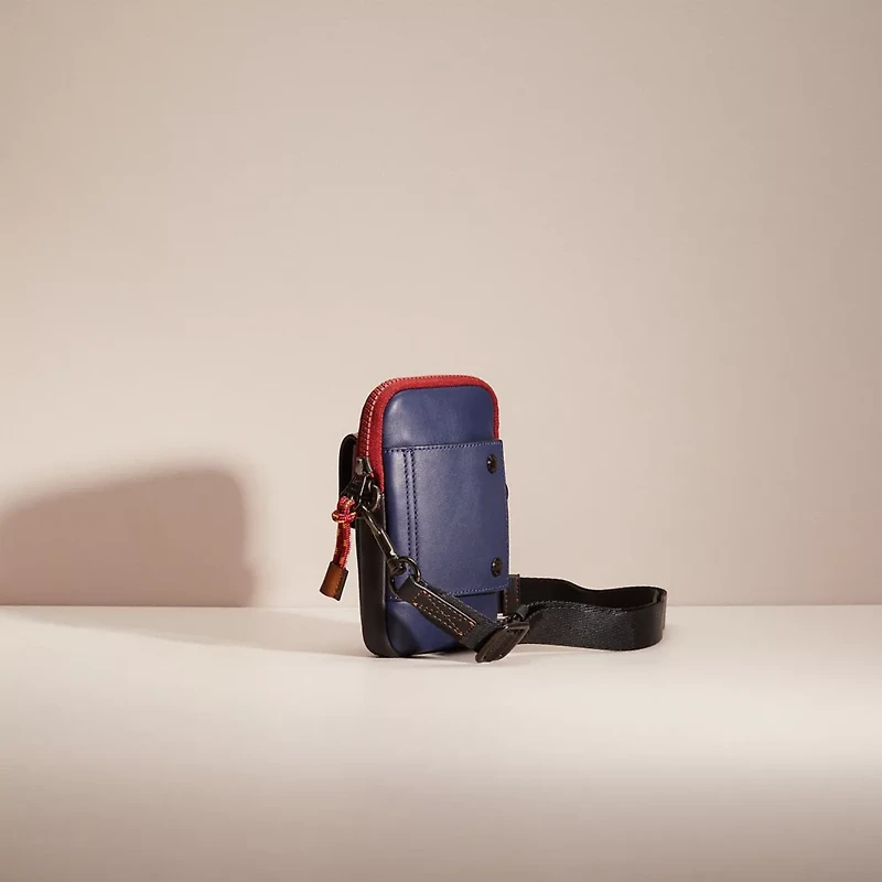 Restored Pacer Convertible Pouch In Colorblock Signature Canvas With Coach Patch
