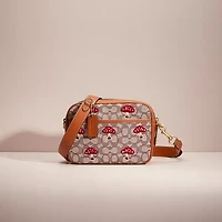 Restored Flight Bag In Signature Textile Jacquard With Mushroom Motif Embroidery