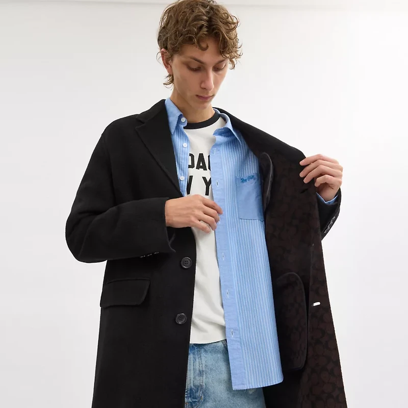 Double Faced Wool Coat