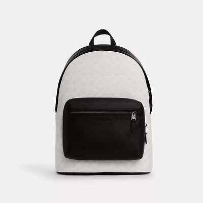 West Backpack In Signature Canvas