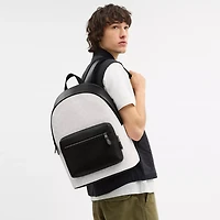 West Backpack In Signature Canvas