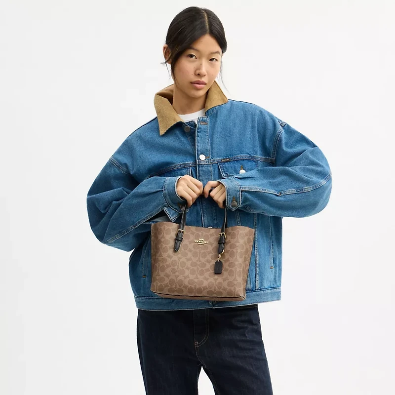 Mollie Tote Bag 25 Signature Canvas