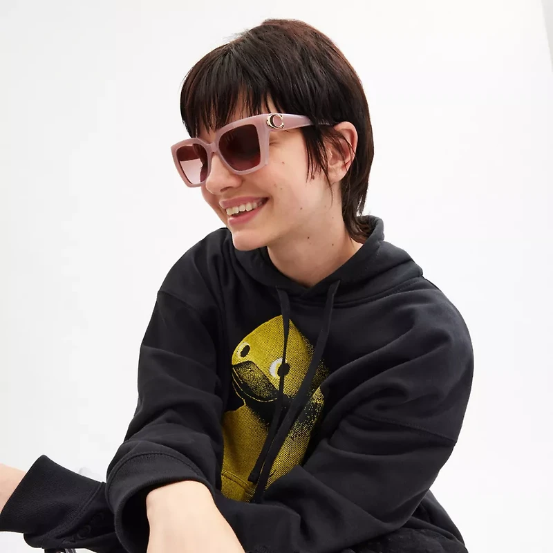 Maxi Sculpted C Square Cat Eye Sunglasses