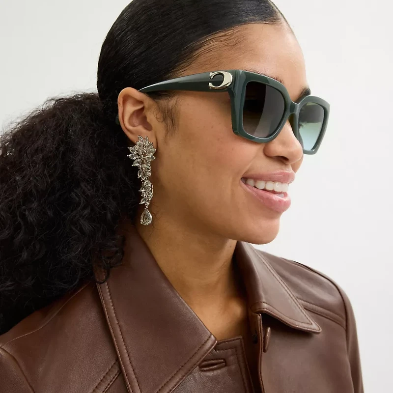 Maxi Sculpted C Square Cat Eye Sunglasses